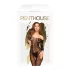 Penthouse Dreamy Diva - catsuit dames - zigzag patroon - zwart - XL