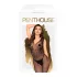 Penthouse - catsuit zonder mouwen - visnet - zwart - XL