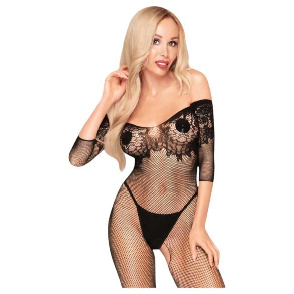 Penthouse High Profile - bloemen Carmen jumpsuit (zwart) - XL