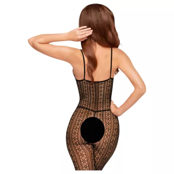 Penthouse Dark Wish - open bodystocking - netstof - zwart - XL