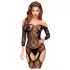 Penthouse Top-Notch - open net lingerieset - zwart - XL