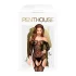 Penthouse Top-Notch - open net lingerieset - zwart - XL