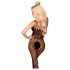 Penthouse Dirty Mind - open net catsuit (zwart)