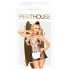 Penthouse Teaser - 3-delige dienstmeisje kostuum (zwart-wit)