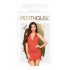 Penthouse Earth-shaker - Haltersetje, rood - Verleidelijk & Spannend - M/L