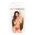 Penthouse Hot Getaway - string met strikje - open kruis - kant - rood - M/L