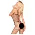 Penthouse - open bodystocking - netstof - zwart - XL