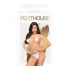 Penthouse - bodystocking - open kruis - wit netstof