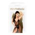 Penthouse Best Forplay - kanten bodysuit met tule sjaal (zwart) - M/L