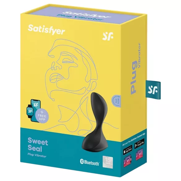 Satisfyer Sweet Seal - App-gestuurde anaalvibrator (zwart)