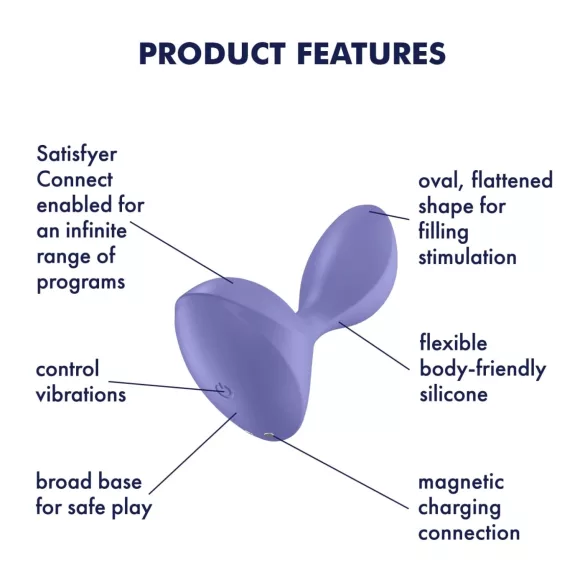 Satisfyer Sweet Seal - App-gestuurde anaalvibrator (paars)