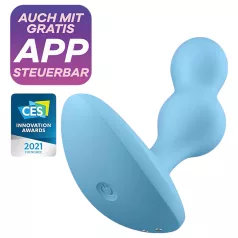   Satisfyer - anaal vibrator - op afstand bestuurbaar - siliconen blauw