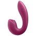 Satisfyer Sunray - oplaadbare 2-in-1 luchtdruk vibrator (rood)
