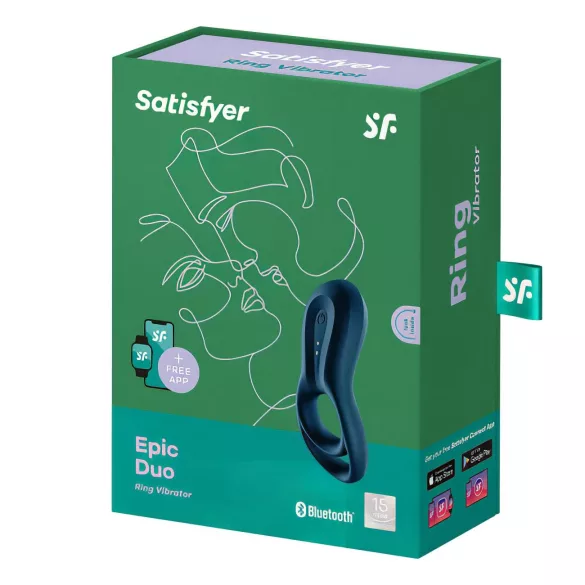 Satisfyer Epic Duo - vibrerende penismodelring - oplaadbaar - zwart