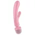 Satisfyer Triple Lover - G-spot en clitorale vibrator - siliconen - roze