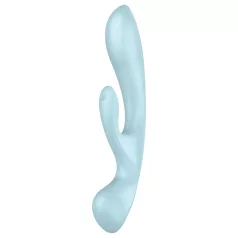   Satisfyer Triple Oh - vibrator met clitorisstimulator - oplaadbaar - blauw