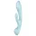 Satisfyer Triple Oh - vibrator met clitorisstimulator - oplaadbaar - blauw