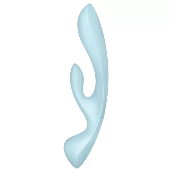 Satisfyer Triple Oh - vibrator met clitorisstimulator - oplaadbaar - blauw