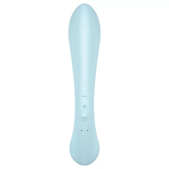 Satisfyer Triple Oh - vibrator met clitorisstimulator - oplaadbaar - blauw