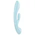 Satisfyer Triple Oh - vibrator met clitorisstimulator - oplaadbaar - blauw