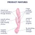 Satisfyer Triple Oh - oplaadbare vibrator met clitorisarm (roze)