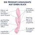 Satisfyer Triple Oh - oplaadbare vibrator met clitorisarm (roze)