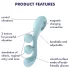 Satisfyer Tri Ball 2 - vibrator - multifunctioneel - groen mint