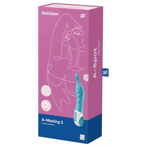 Satisfyer A-Mazing 2 - A-spot vibrator - oplaadbaar - turquoise