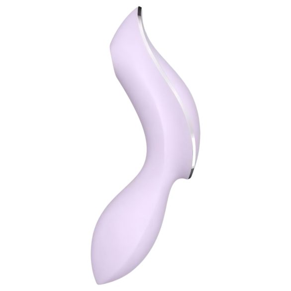 Satisfyer Curvy Trinity 2 - luchtdruk vibrator en viberend - lila