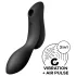 Satisfyer Curvy Trinity 2 - luchtdruk vibrator en stimulator - zwart