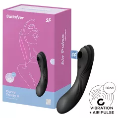   Satisfyer Curvy Trinity 4 - luchtdruk 2-in-1 vibrator (zwart)