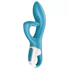   Satisfyer Embrace Me - oplaadbare rabbit vibrator - turquoise