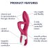 Satisfyer Embrace Me - oplaadbare, clitorale vibrator (rood)