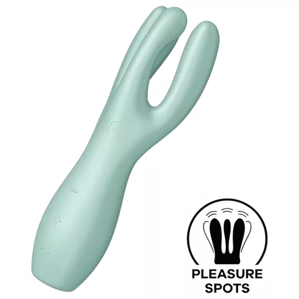 Satisfyer Threesome 3 - oplaadbare clitoristriller (mint)