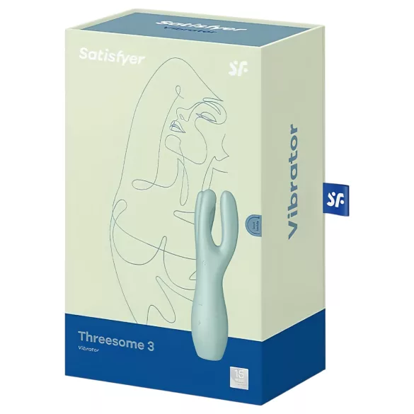 Satisfyer Threesome 3 - oplaadbare clitoristriller (mint)
