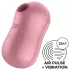 Satisfyer - luchtdruk clitoris vibrator - katoen snoep - koraal