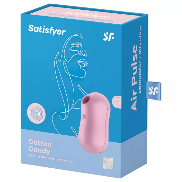 Satisfyer Cotton Candy - luchtdruk clitoris vibrator - oplaadbaar - paars