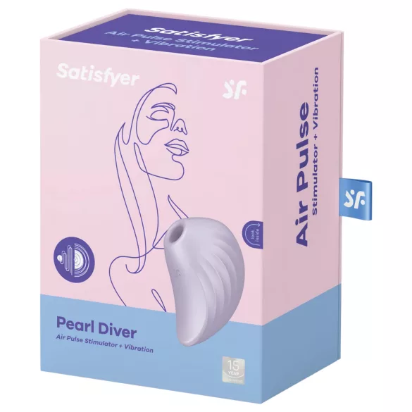 Satisfyer Pearl Diver - clitorisstimulator met luchtdruk - paars