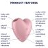 Satisfyer Cutie Heart - Oplaadbare Luchtpulserende Clitoris Vibrator (roze)