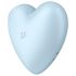 Satisfyer Cutie Heart - oplaadbare luchtdruk clitoris vibrator (blauw)