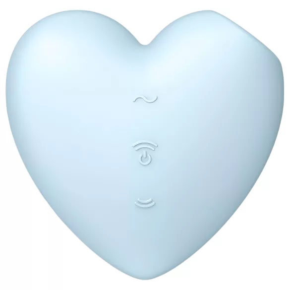 Satisfyer Cutie Heart - luchtdruk clitorisstimulator - oplaadbaar - blauw