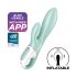 Satisfyer Air Pump Bunny 5 - slimme pomp vibrator (mintgroen)