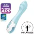 Satisfyer Air Pump Vibrator 5 - App-gestuurd (blauw)