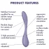 Satisfyer G-spot Flex 5 - appgestuurde G-spot vibrator (paars)
