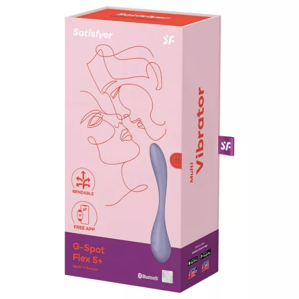 Satisfyer G-spot Flex 5 - appgestuurde G-spot vibrator (paars)