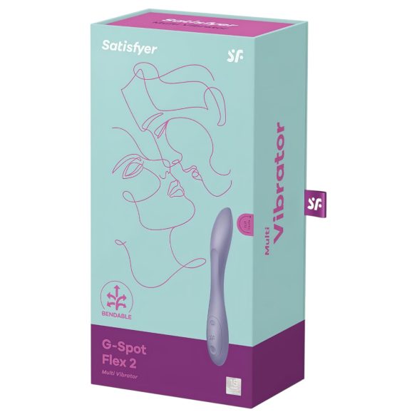 Satisfyer G-spot Flex 2 - oplaadbare, waterbestendige G-spot vibrator (violet)