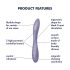 Satisfyer G-spot Flex 2 - oplaadbare, waterbestendige G-spot vibrator (violet)