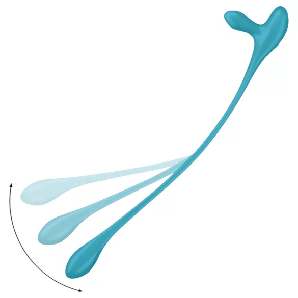 Satisfyer - anale vibrator en penisring - oplaadbaar siliconen blauw