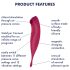 Satisfyer Twirling Pro - slimme 2-in-1 clitoris vibrator (rood)