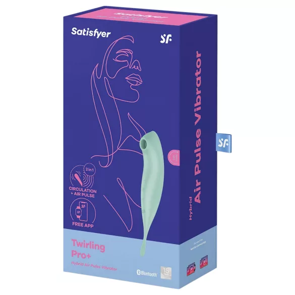 Satisfyer Twirling Pro - clitorisstimulator en vibrator - oplaadbaar - mint
